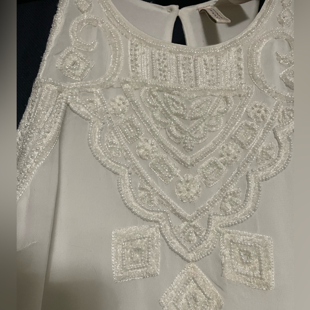 White maxi dress, Bridal/Prom - Picture 4 of 8